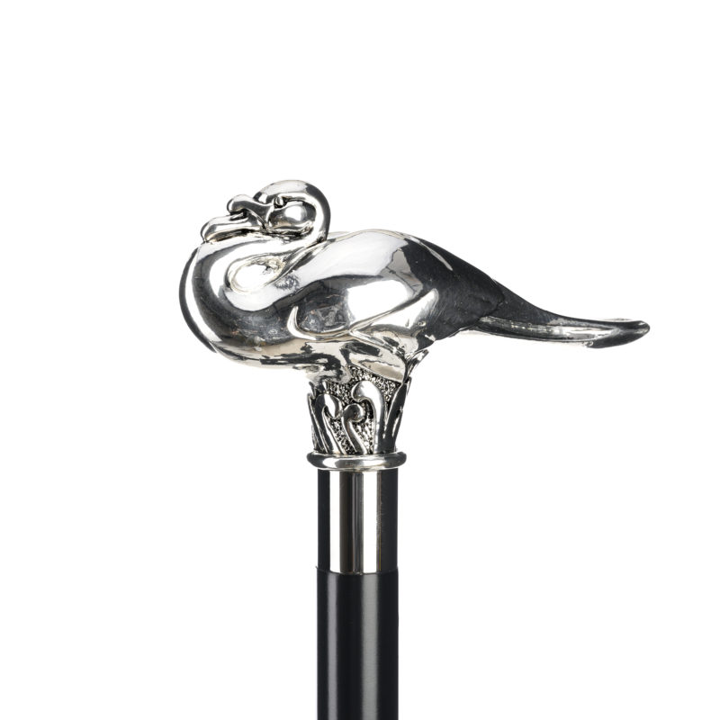 Walking Sticks Bastone da passeggio elegante con impugnatura Cigno Argento