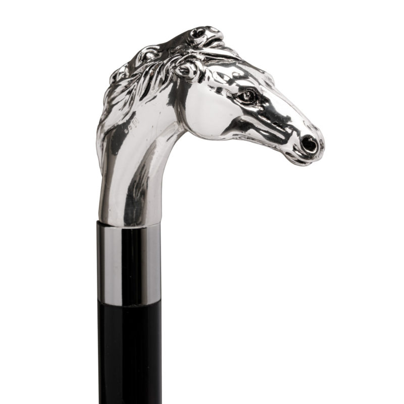 Walking Sticks Bastone da passeggio elegante con impugnatura Cavallo Selvaggio Argento