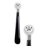 Walking Sticks Calzascarpe Corto Dipinto a mano con impugnatura modellata a mano palla baseball