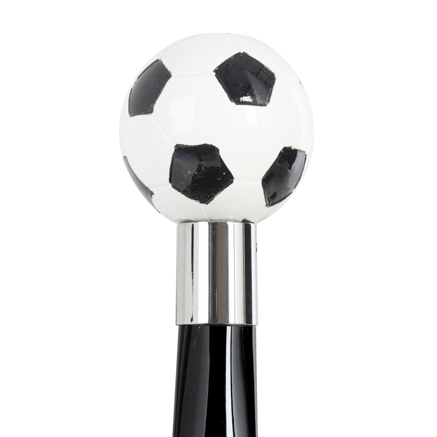 CDCNC51BIA (1)WS-51BIA-FBM Walking Sticks Calzascarpe Corto Dipinto a mano con impugnatura modellata a mano pallone da calcio Walking Sticks Calzascarpe Corto Dipinto a mano con impugnatura modellata a mano pallone da calcio