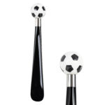 Walking Sticks Calzascarpe Corto Dipinto a mano con impugnatura modellata a mano pallone da calcio