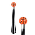 Walking Sticks Calzascarpe Corto Dipinto a mano con impugnatura modellata a mano palla da basket