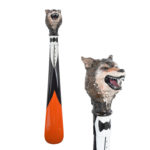 Walking Sticks Calzascarpe Corto Dipinto a mano con impugnatura modellata a mano gufo