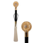 Walking Sticks Calzascarpe Lungo impugnatura gioiello oro