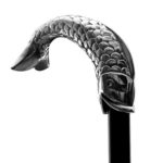 Walking Sticks Bastone da passeggio elegante con impugnatura Pesce Argento