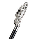 Walking Sticks Ombrello Uomo Asta Fissa impugnatura gioiello argento Iron fist