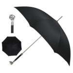 Walking Sticks Ombrello Uomo Asta Fissa impugnatura gioiello argentata Bulldog