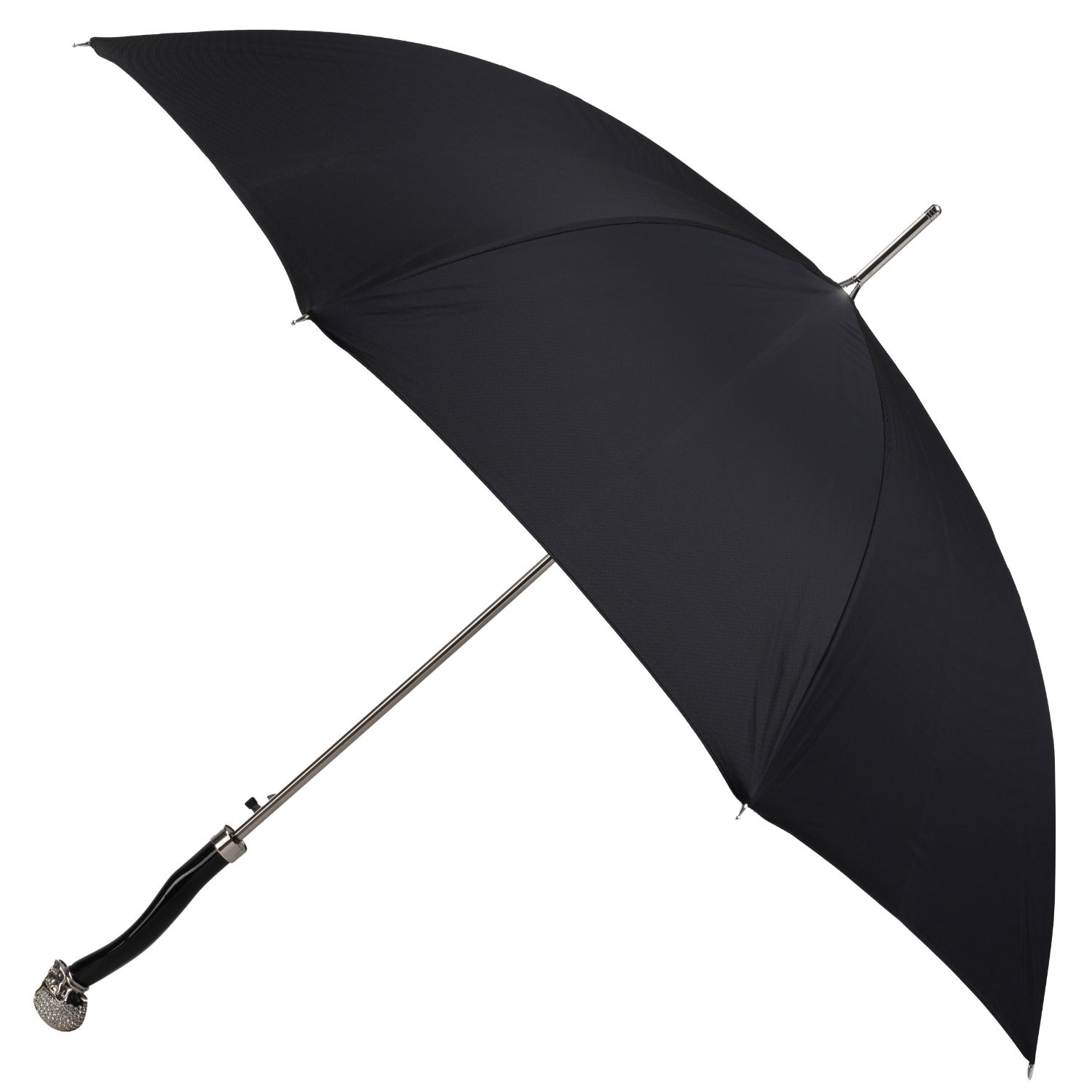 OM225 NWS898N (3) WS-OM225N-FBM Walking Sticks Ombrello Uomo Asta Fissa impugnatura gioiello argentata Teschio Swarovski Walking Sticks Ombrello Uomo Asta Fissa impugnatura gioiello argentata Teschio Swarovski