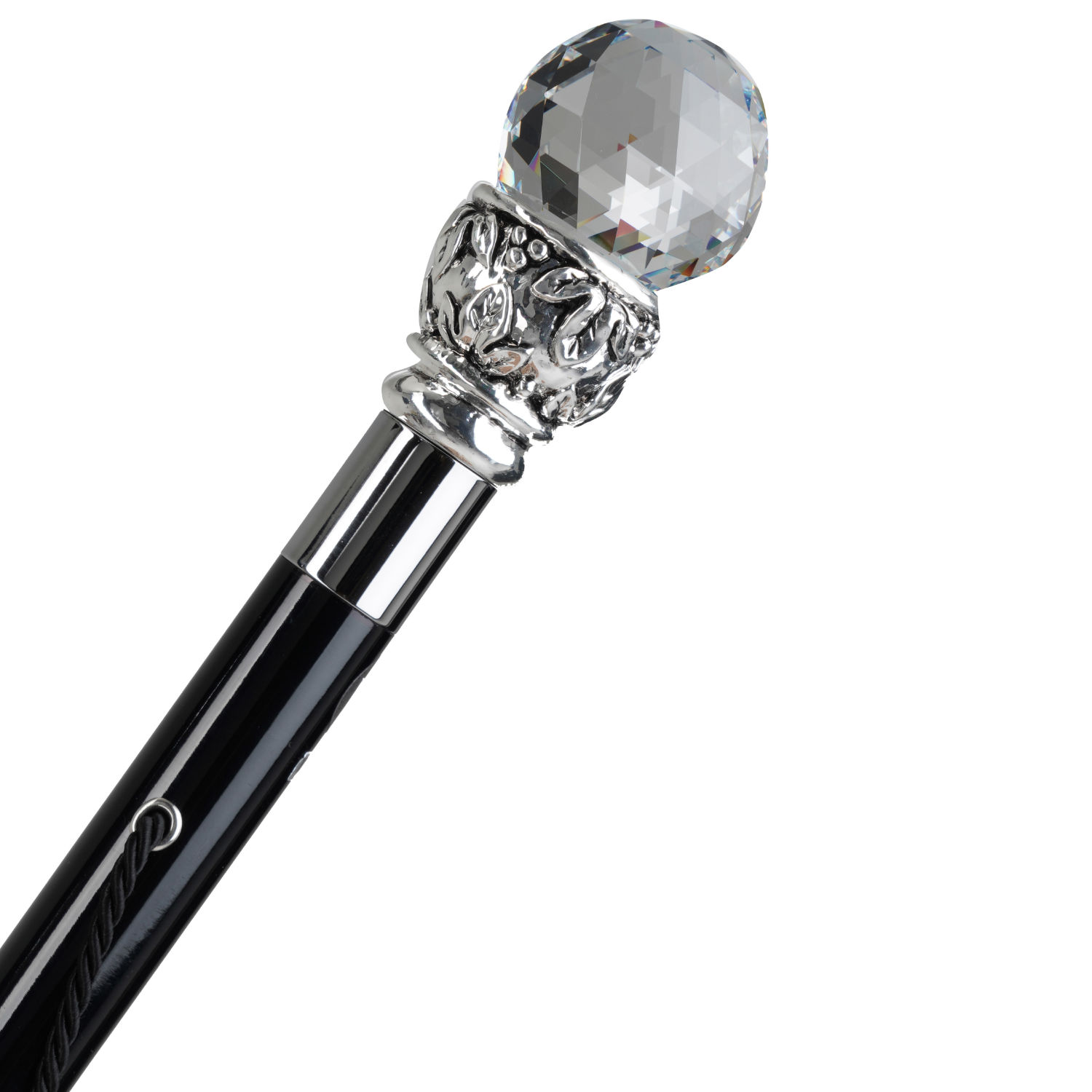 OM43 W02 (2) WS-OM43W02-FBM Walking Sticks Ombrello Donna Asta Fissa impugnatura gioiello Sfera Swarovski Walking Sticks Ombrello Donna Asta Fissa impugnatura gioiello Sfera Swarovski
