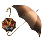 Walking Sticks Ombrello Donna Asta Fissa impugnatura gioiello dorata Crook Borchie