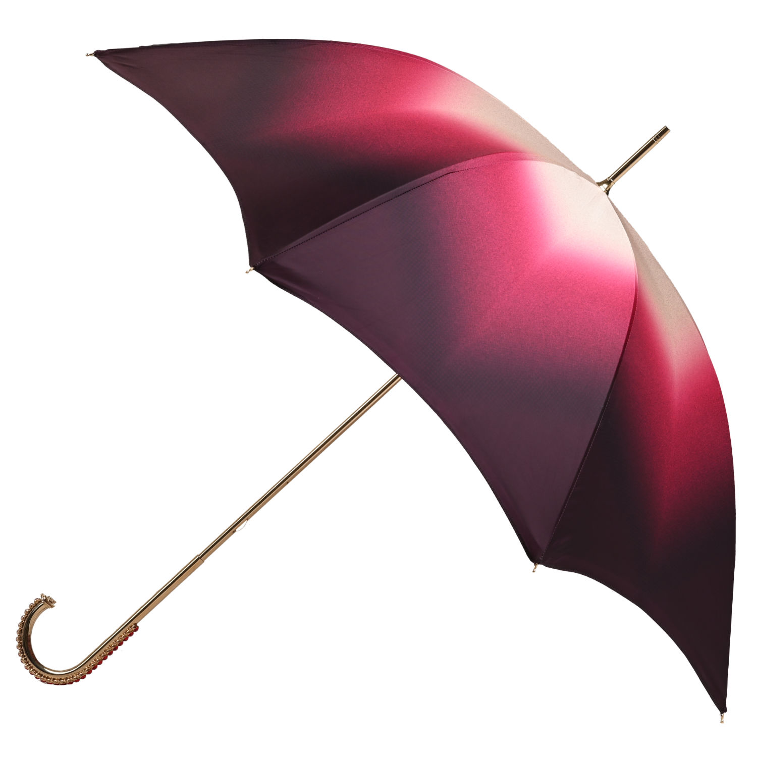 OM461 CUWS519DR (3) WS-OM461-FBM Walking Sticks Ombrello Donna Asta Fissa impugnatura gioiello dorata Crook Swarovski rossi Walking Sticks Ombrello Donna Asta Fissa impugnatura gioiello dorata Crook Swarovski rossi