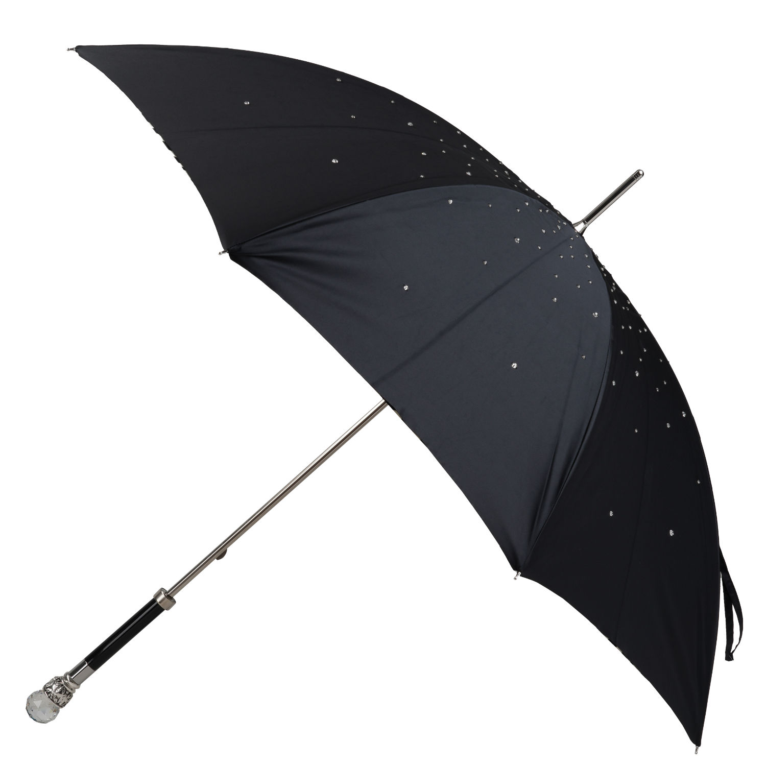 OM61 W02 (3) WS-OM61W02-FBM Walking Sticks Ombrello Donna Asta Fissa impugnatura gioiello Sfera Cristallo Walking Sticks Ombrello Donna Asta Fissa impugnatura gioiello Sfera Cristallo