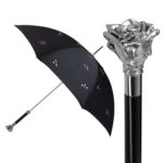Walking Sticks Ombrello Donna Asta Fissa impugnatura gioiello Rosa Argento