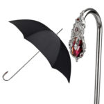 Walking Sticks Ombrello Donna Asta Fissa impugnatura gioiello Foglia Gioiello