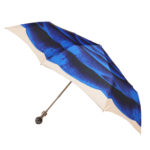 Walking Sticks Ombrello Donna Asta Pieghevole impugnatura gioiello Cabochon Blu