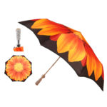 Walking Sticks Ombrello Donna Asta Pieghevole impugnatura gioiello milord Swarovski telo gerbera