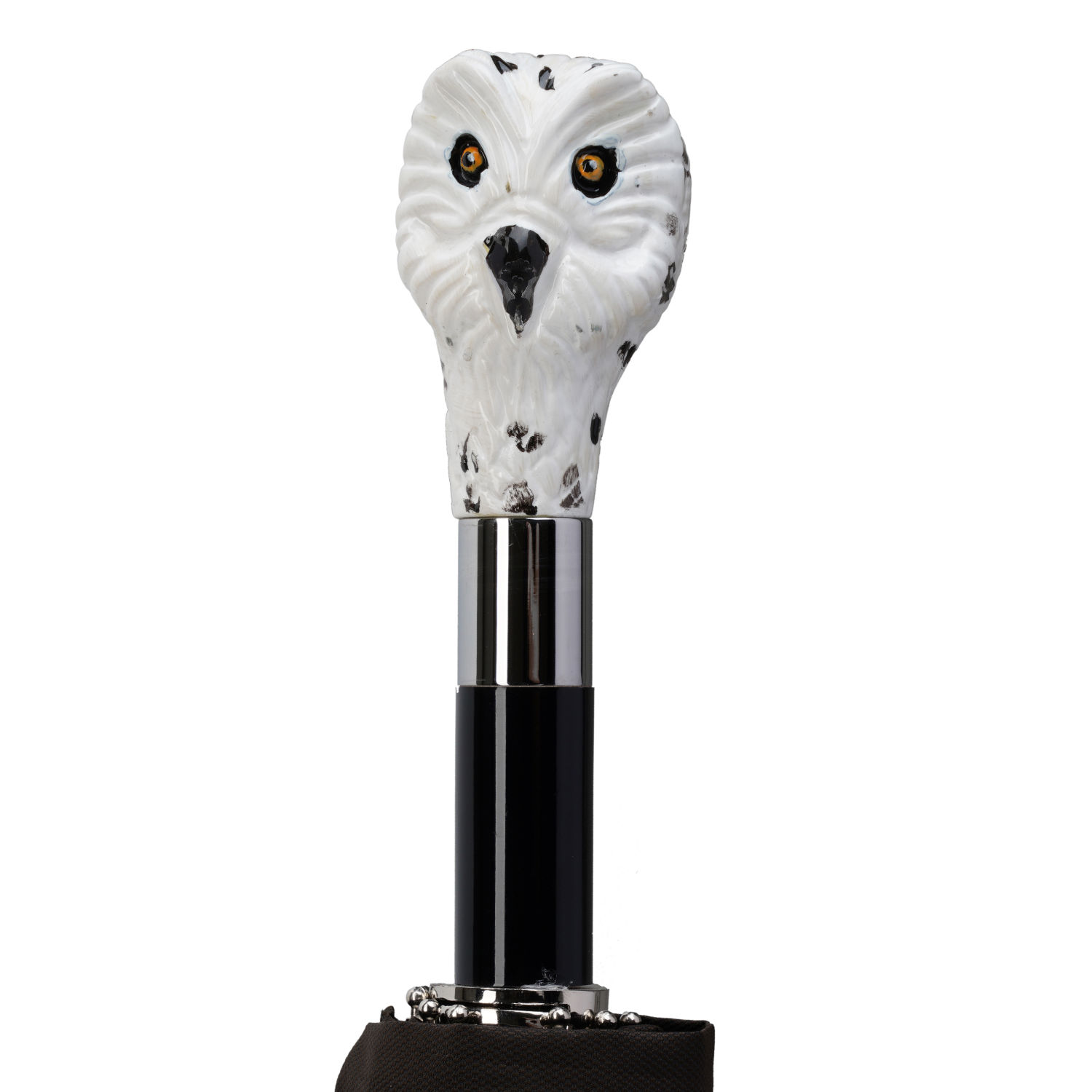OMP802 U17 (2) WS-4395-FBM Walking Sticks Ombrello Uomo Asta Fissa impugnatura dipinta a mano gufo Walking Sticks Ombrello Uomo Asta Fissa impugnatura dipinta a mano gufo