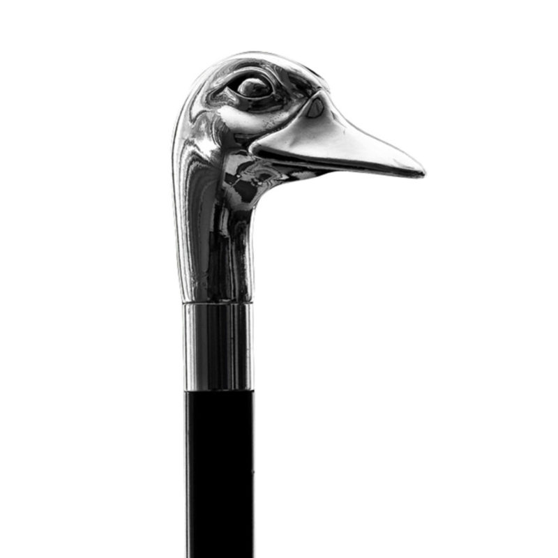 Walking Sticks Bastone da passeggio elegante impugnatura Papera Argento