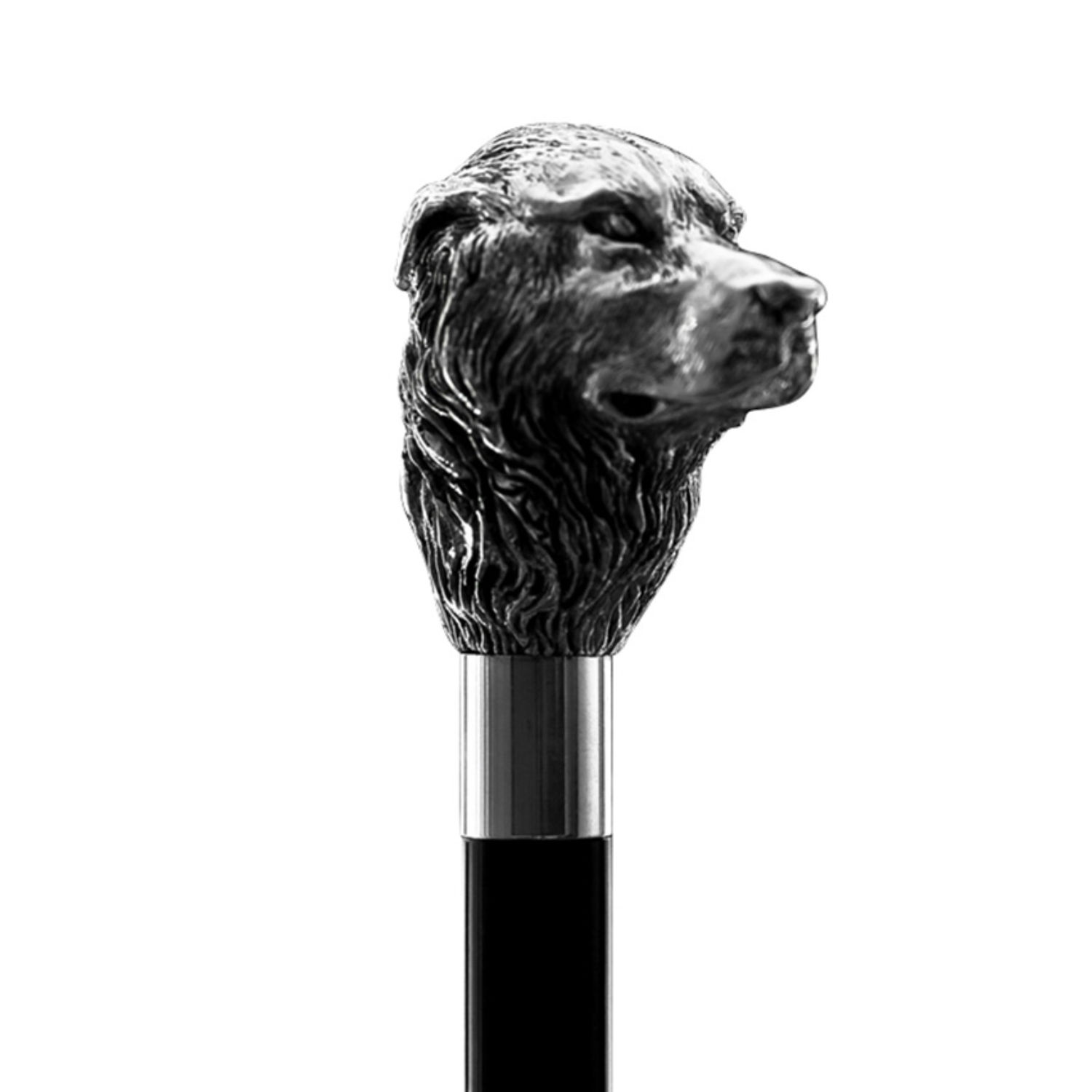 WS-F32-FBM F33 (1) Maremmano Argento Walking Sticks Bastone da passeggio elegante impugnatura Maremmano Argento