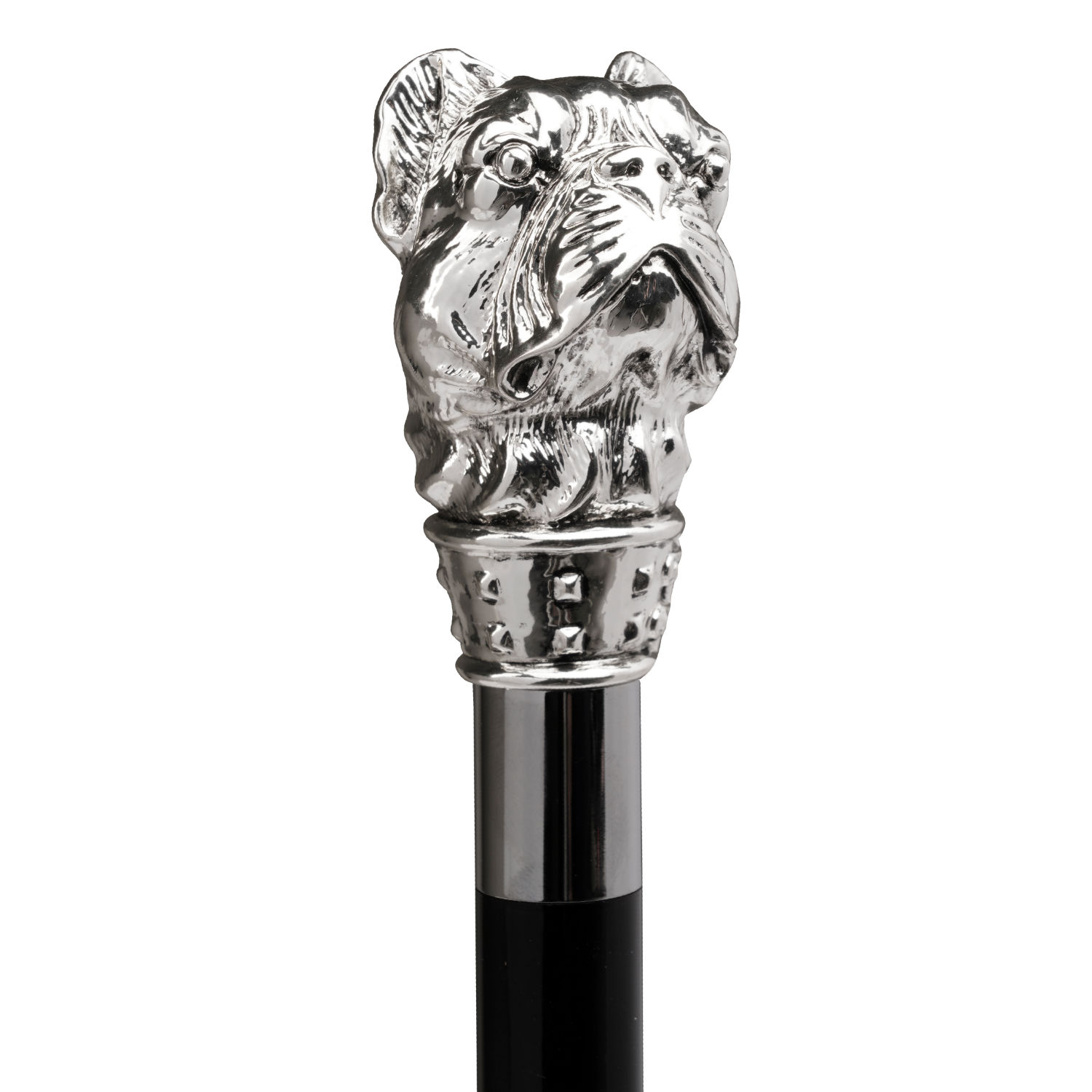 WS-H04-FBM Walking Sticks Bastone da passeggio elegante impugnatura French Bulldog Argento (1) WS-H04-FBM Walking Sticks Bastone da passeggio elegante impugnatura French Bulldog Argento