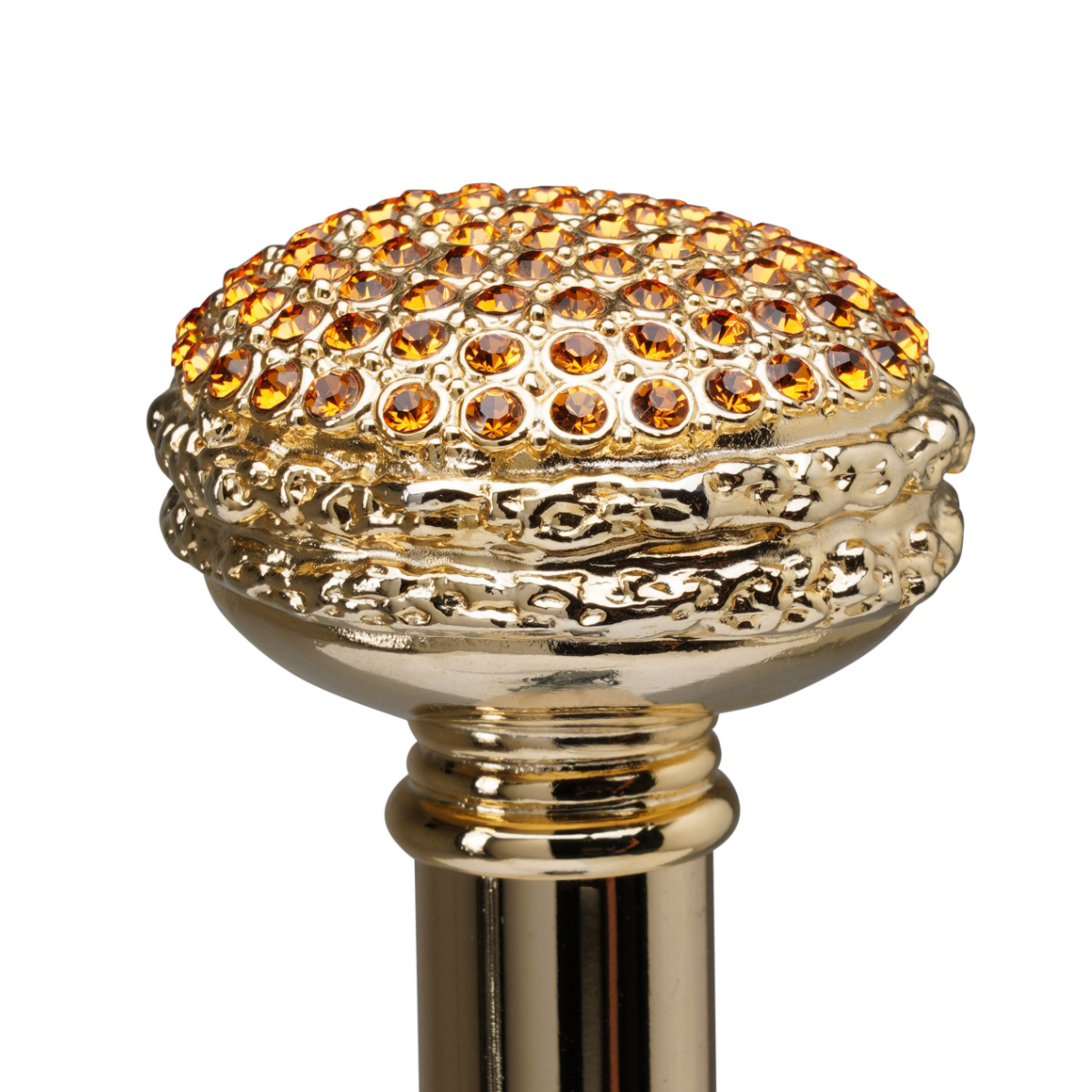 CSWS518DAM (1)Walking Sticks Calza scarpe con impugnatura placcata oro 18k macaron Swarovski ambrati Walking Sticks Calza scarpe con impugnatura placcata oro 18k macaron Swarovski ambrati