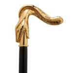 Walking Sticks Bastone con impugnatura placcata oro 18k serpente