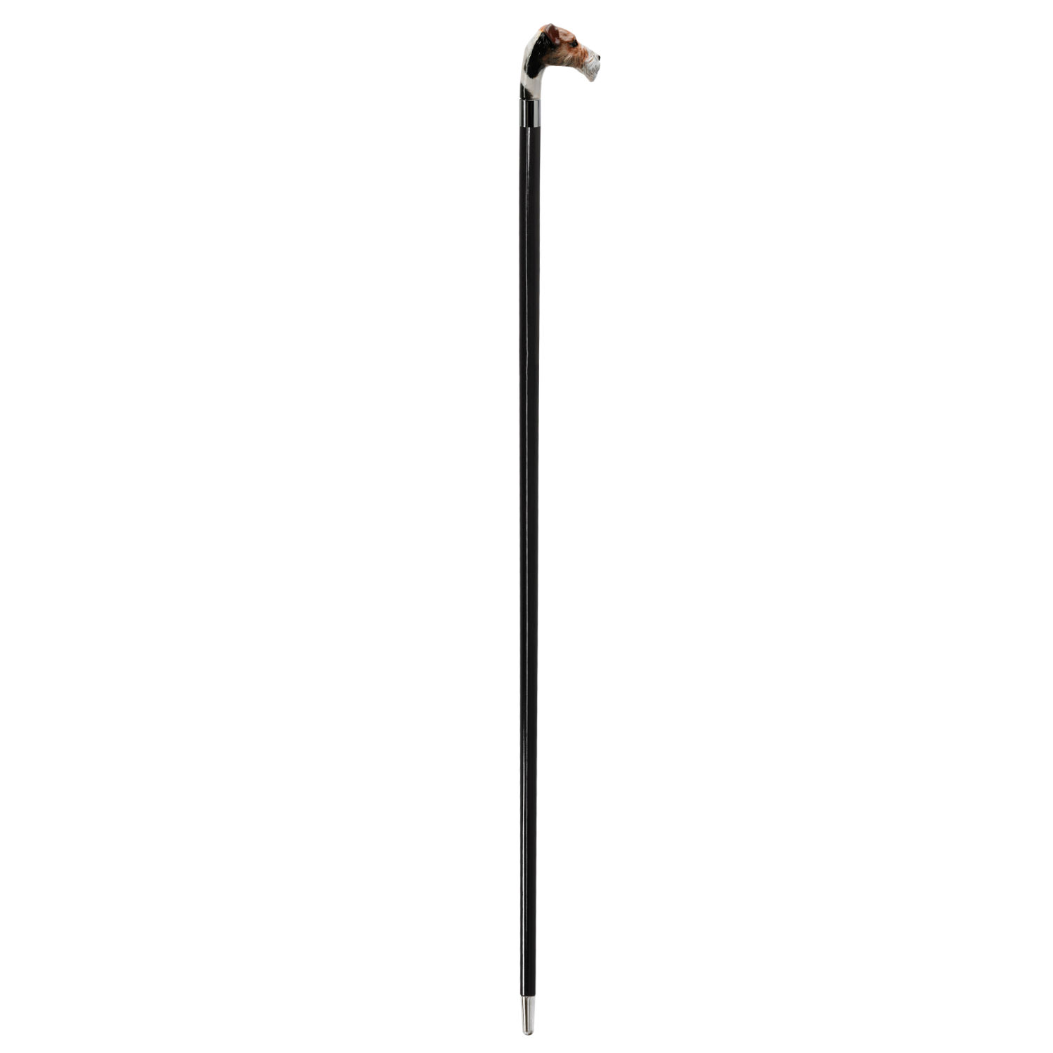 SMC06 (2)WS-SMC06-FBM Walking Sticks Bastone con impugnatura modellata e dipinta a mano Cane fox terrier Walking Sticks Bastone con impugnatura modellata e dipinta a mano Cane fox terrier